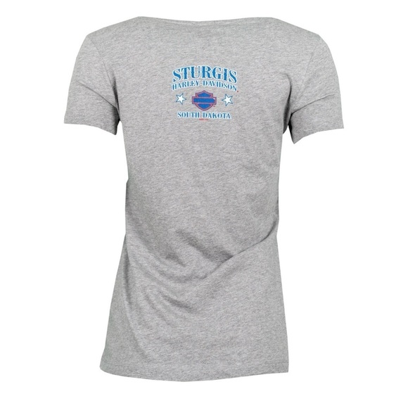 NWT Harley-Davidson Rally Eagle Label Heather Grey T-Shirt Sturgis Rally 2021 - Picture 5 of 14